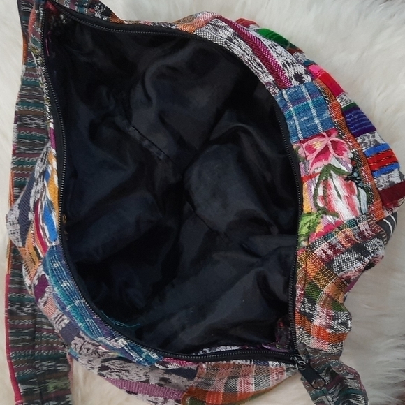 Upcyled Patch Embroidered Handmade Purse - Picture 3 of 6